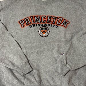 Champion Gray Princeton University Crewneck Sweater